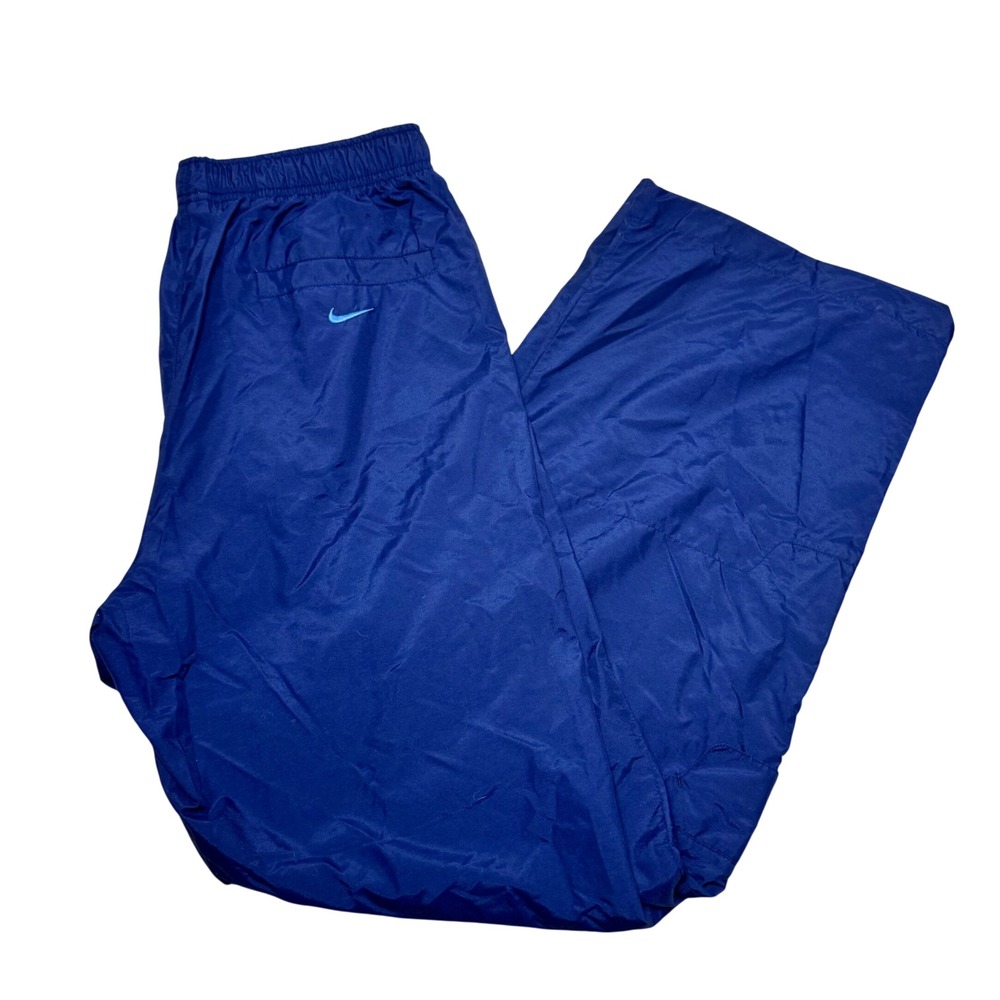 Vintage 90s/Y2K Nike Windbreaker Track Pants Size L Utility Pockets Navy